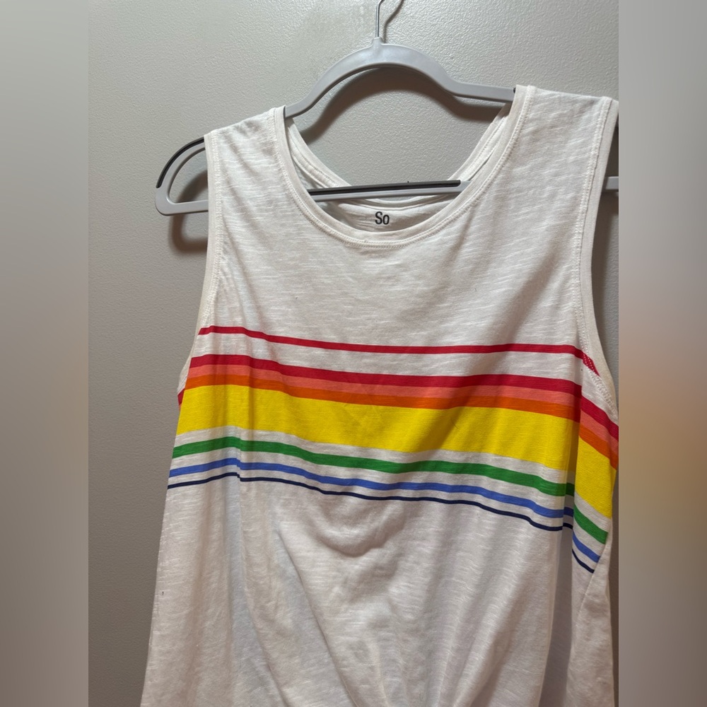 Rainbow Stripe Tank Top - Picture 4 of 6